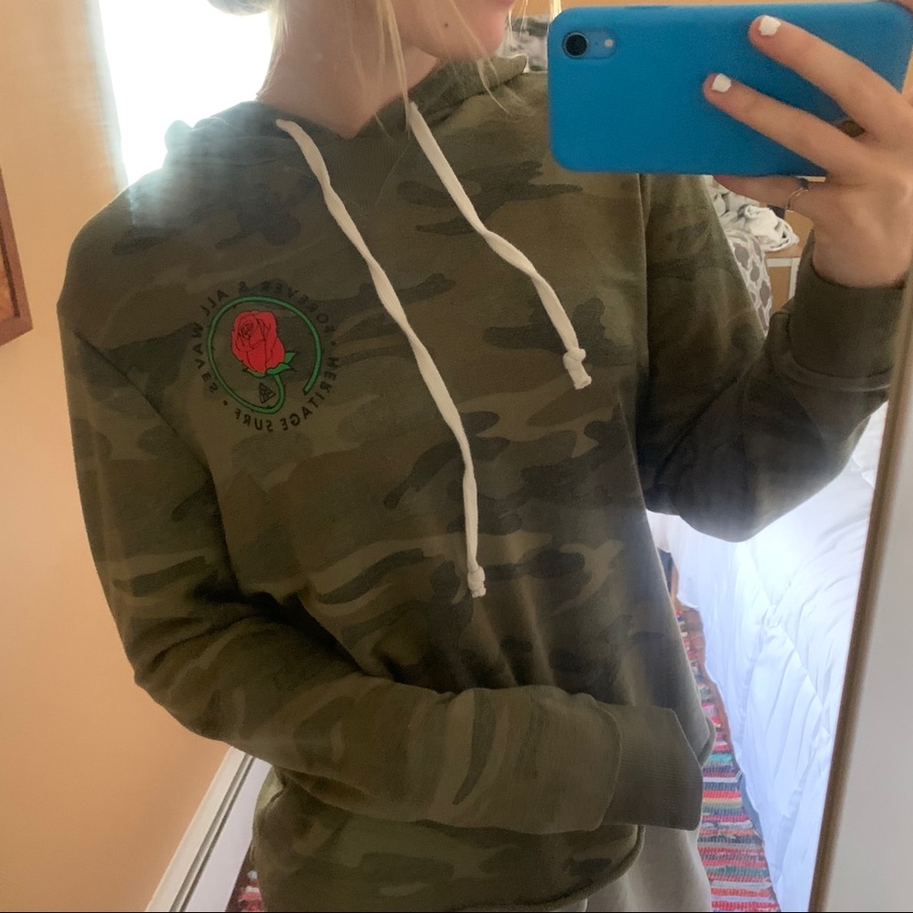 Green Camo Heritage Surf Hoodie